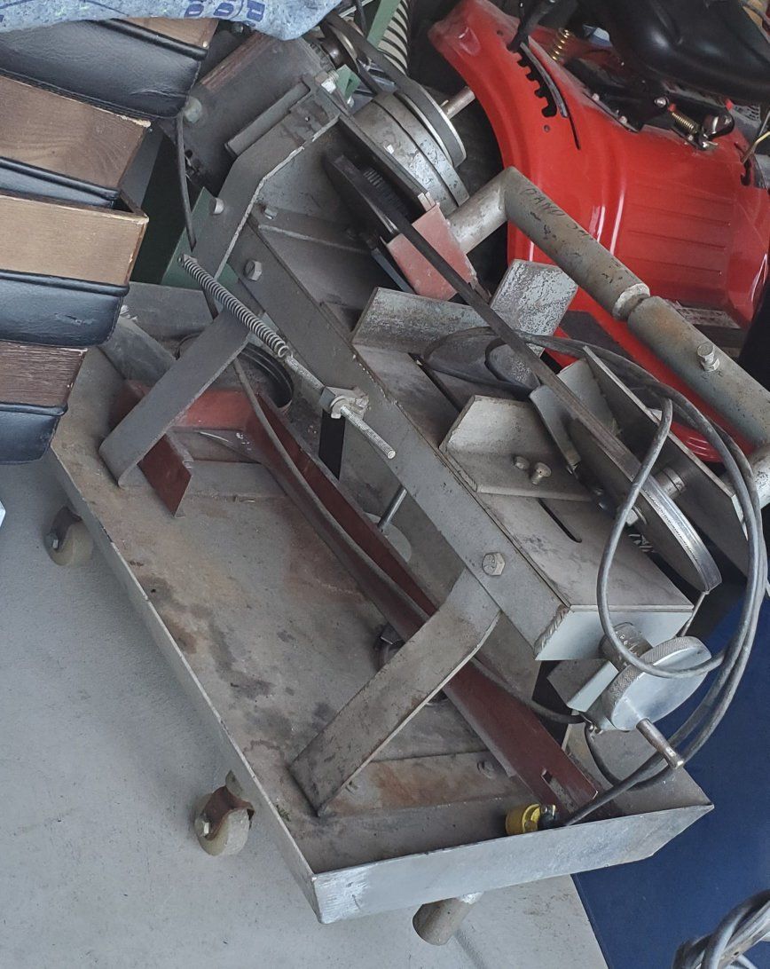 Heavy-Duty Industrial Metal Saw with Stand - Power Tool for Fabrication & Workshop