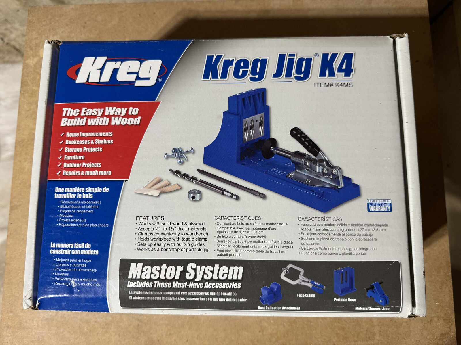 NEW Kreg Jig K4 Master System – Pocket Hole Jig w/ Clamp