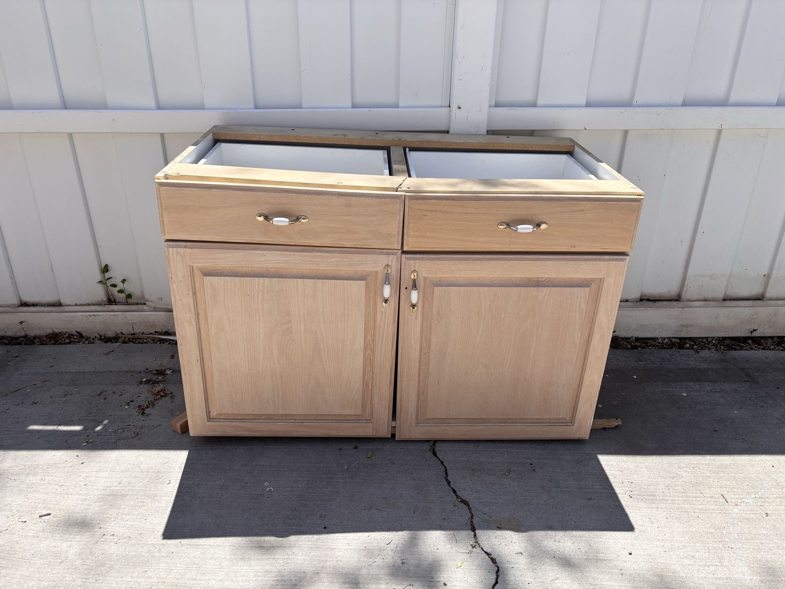 Base cabinet great for extra storage. See description