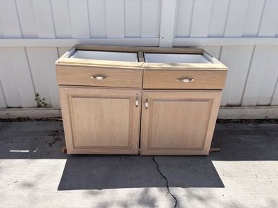 Base cabinet great for extra storage. See description