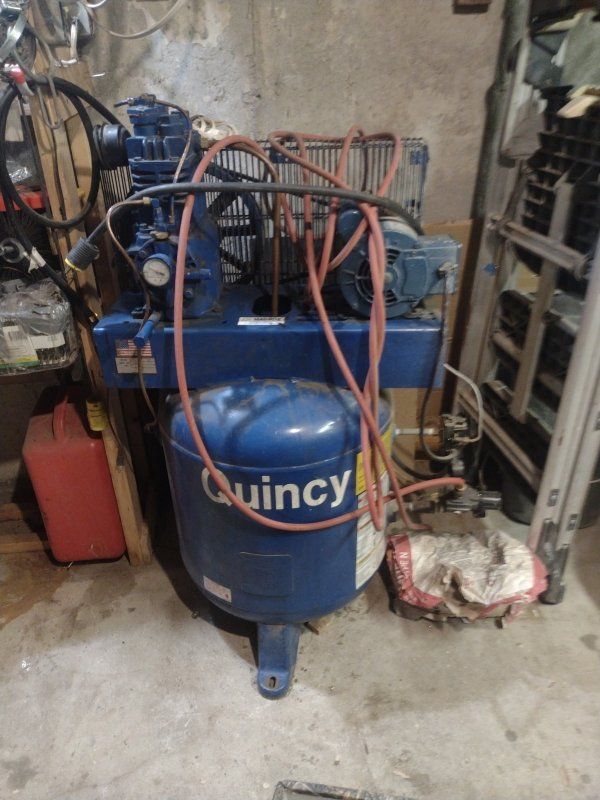 Quincy Air Compressor - Industrial Grade, Blue 60 gal