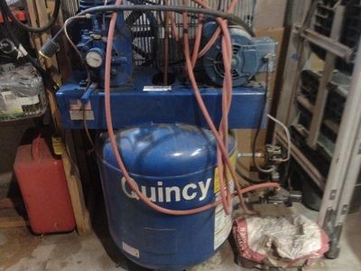 Quincy Air Compressor - Industrial Grade, Blue 60 gal