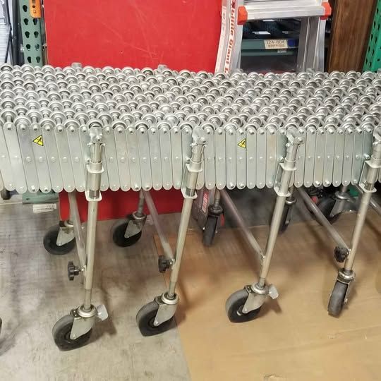 Nestaflex 225 Skate Wheel Conveyor — 5 Sections, Extends to over 18' — PRICE REDUCED