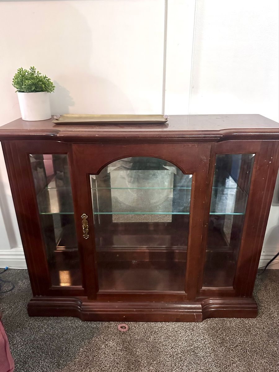 Small curio cabinet