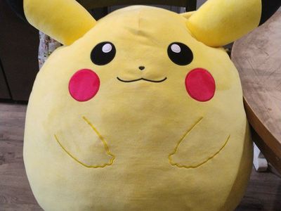 Jumbo Pikachu Squishmallow Stuffed Animal Plush Toy Large Yellow Pokemon Pillow