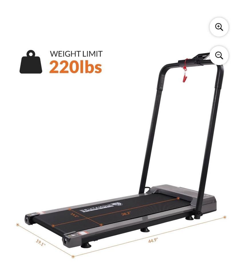Compact Treadmill SlimFold Dual-Mode Walking Pad with Remote Control & Wheels