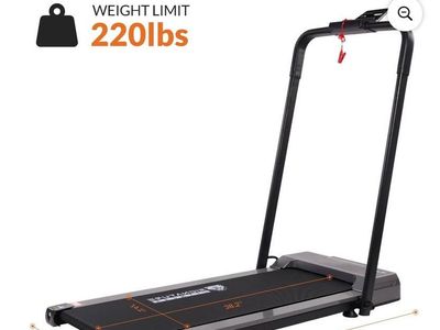 Compact Treadmill SlimFold Dual-Mode Walking Pad with Remote Control & Wheels