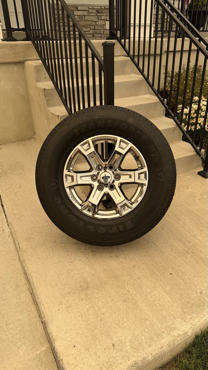 Ford F150 Rims and Tires 275/70R18 Firestone Transforce