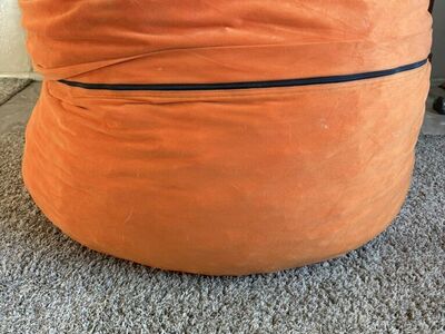 Large Mandarin Orange Bean Bag Chair