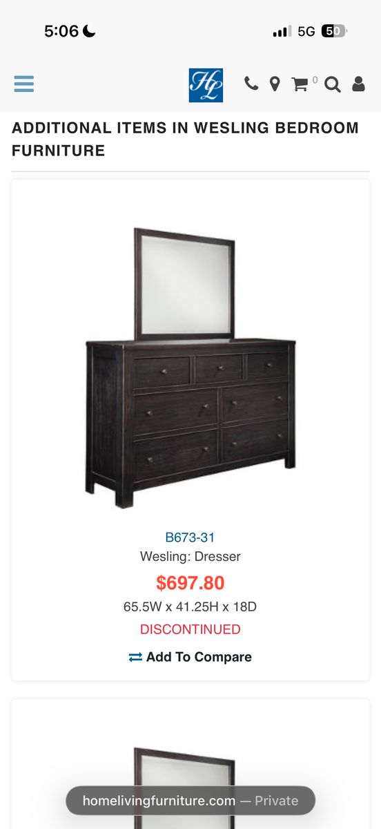 Millennium by Ashley (Wesling) Dresser/Nightstands