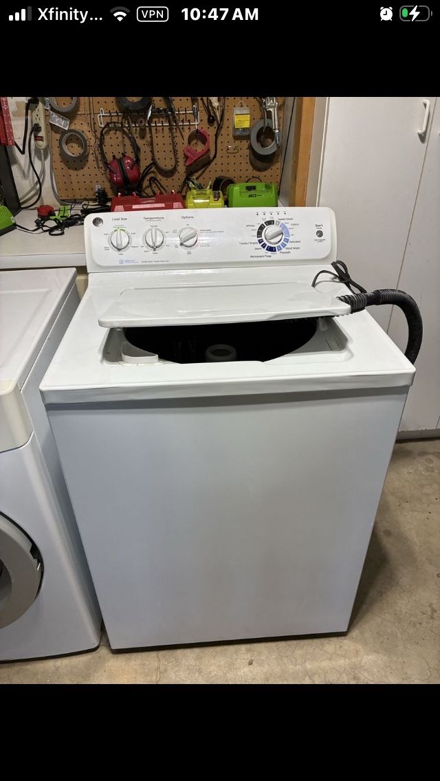 GE Top-Load Washing Machine White Used