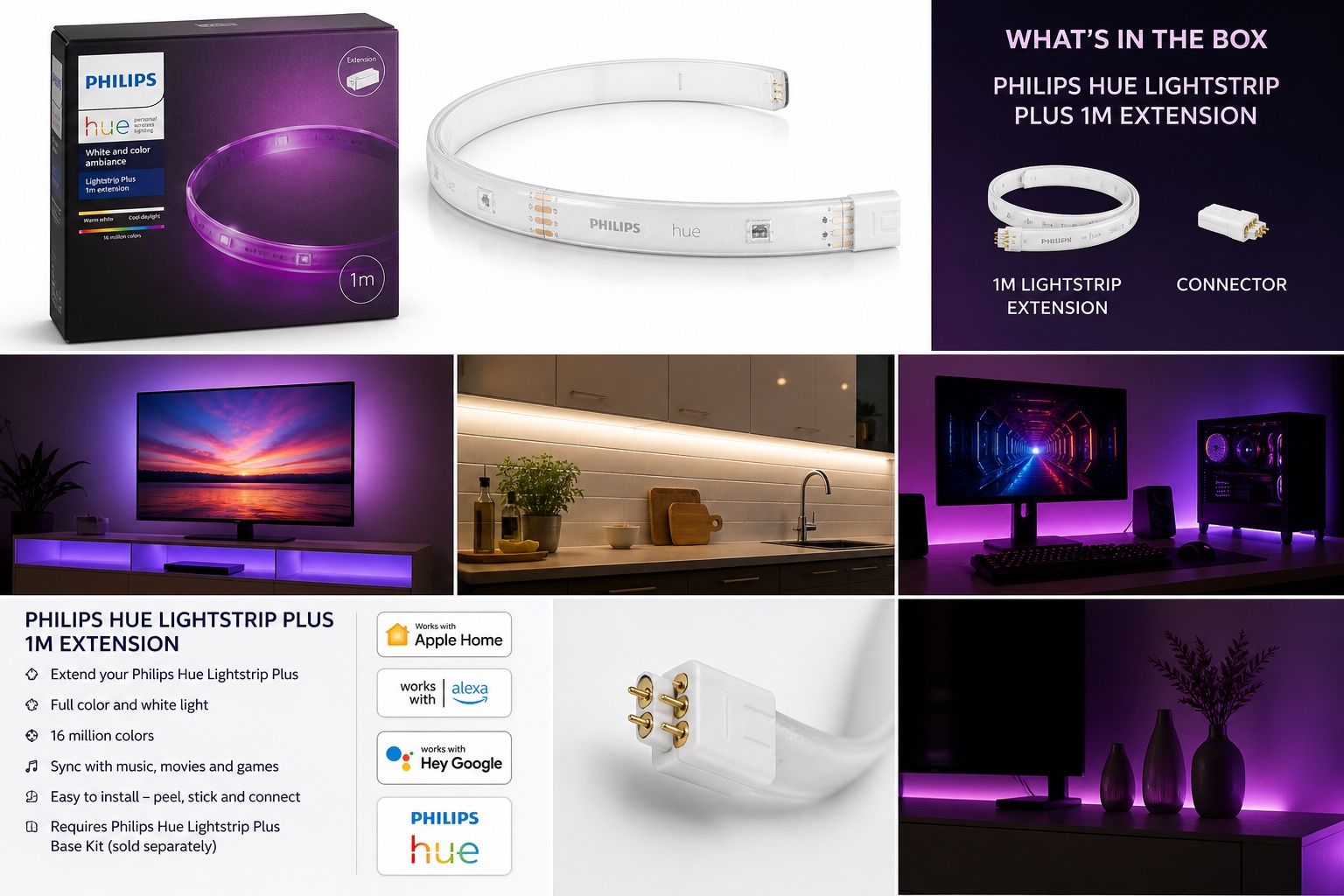 Philips Hue Lightstrip Plus 1M Extensions
