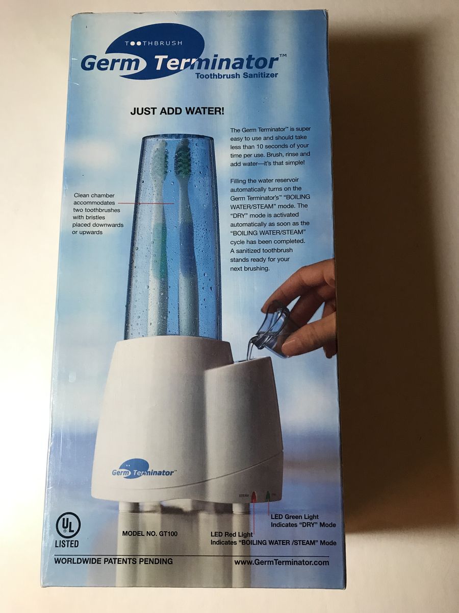 Toothbrush Germ Terminator Toothbrush Sanitizer, New