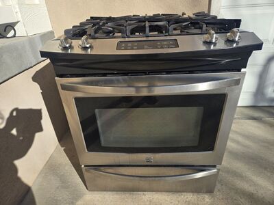 Slide In Kenmore Gas Range & Oven