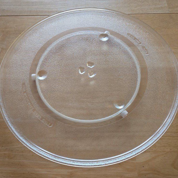 16.5" Microwave Glass Turntable Plate - Universal Replacement Tray, Clear includes roller ring