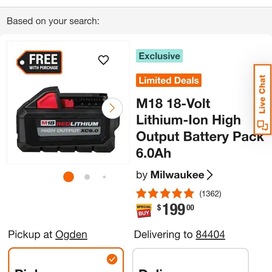 Milwaukee 6.0 red high output batteries
