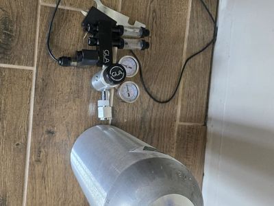 GLA PRO-DS-2 CO2 Regulator + Full 5lb Tank + Diffusers - Complete Planted Tank Setup