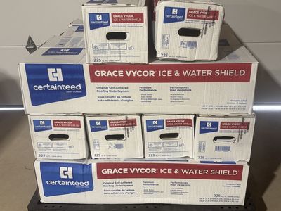 $76 LESS THAN HOME DEPOT! BRAND NEW Certainteed Grace Ice and Water Shield Self-Adhered Roofing Underlayment 225 SF Roll