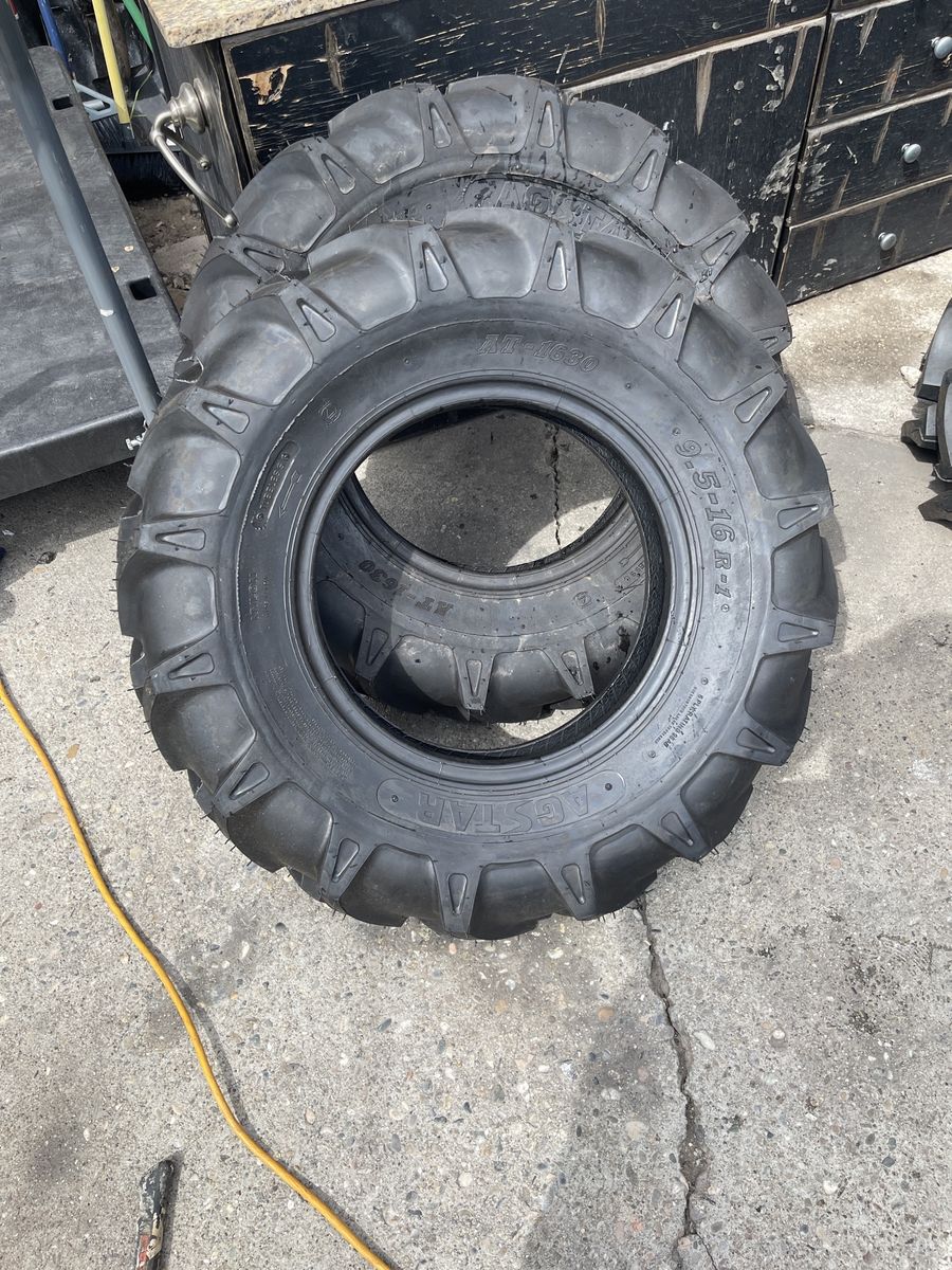 9.5-16 AGSTAR PAIR OF TIRES