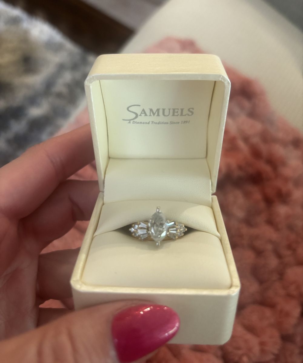 Natural Diamond Marquise Ring