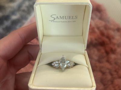 Natural Diamond Marquise Ring