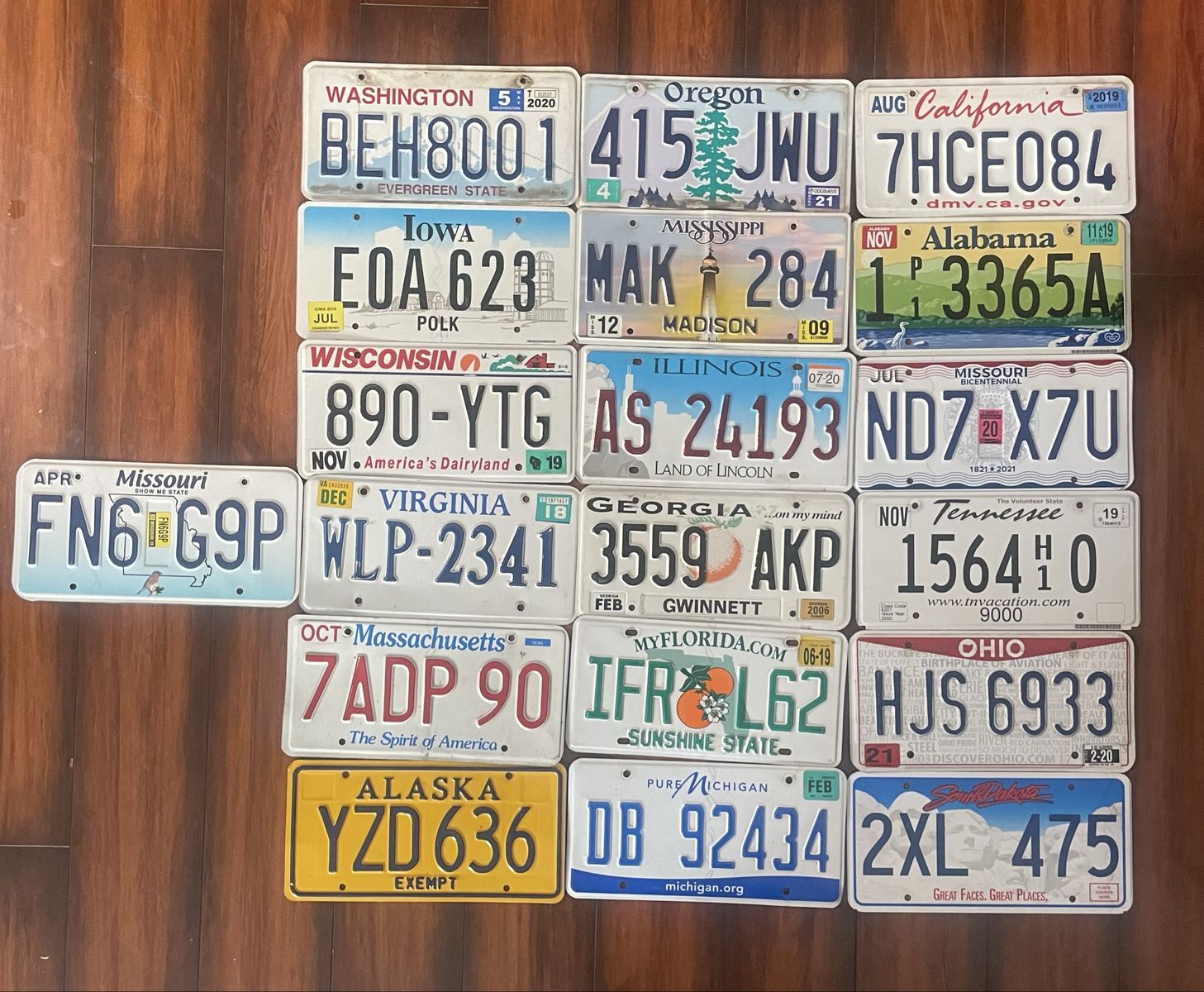 Collectible License Plates