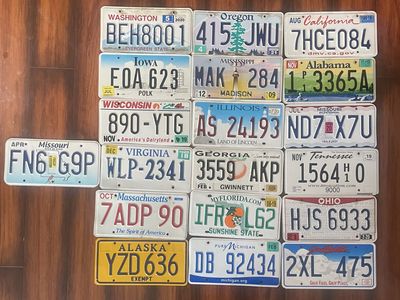 Collectible License Plates