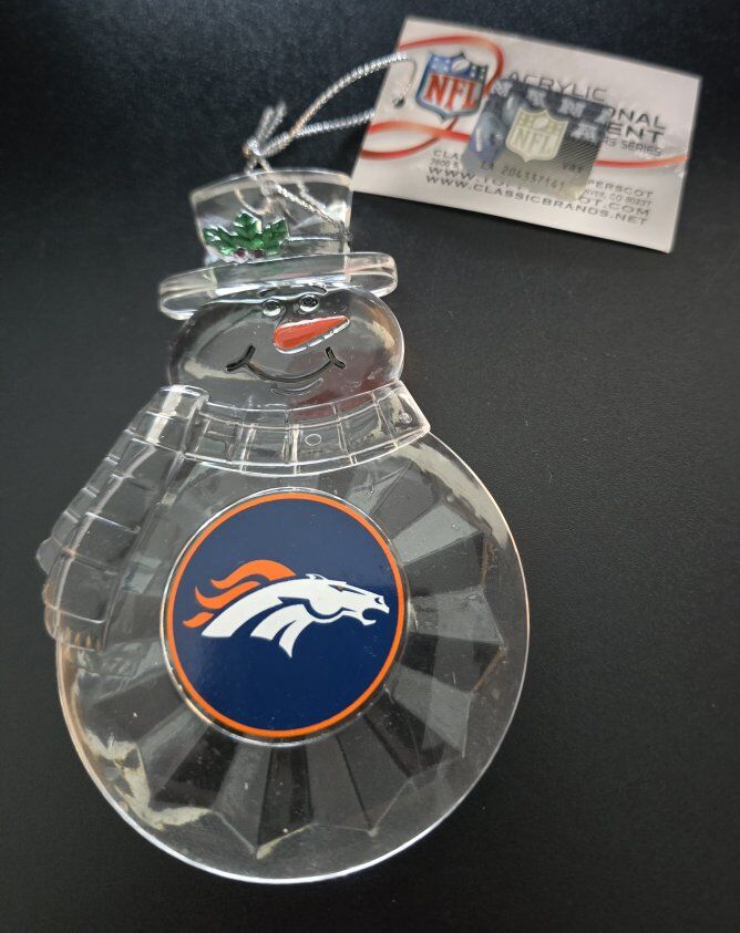 Denver Broncos Christmas Ornament