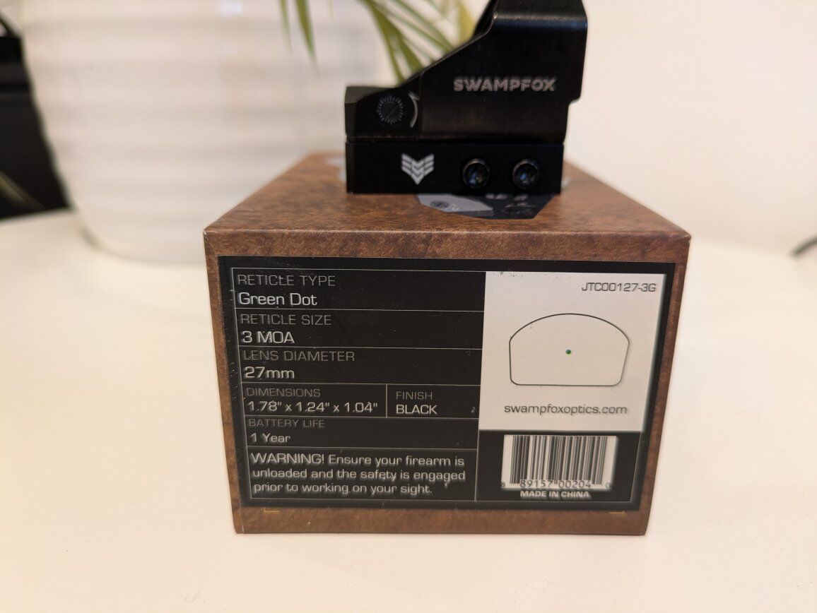 Swampfox Justice 1x27 3MOA green dot