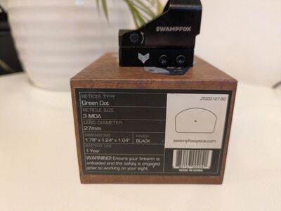 Swampfox Justice 1x27 3MOA green dot