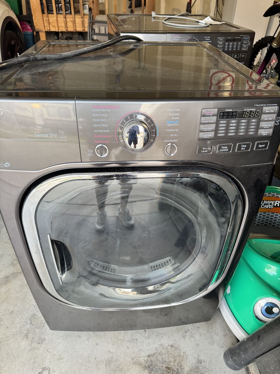 Lg steam dryer and washer