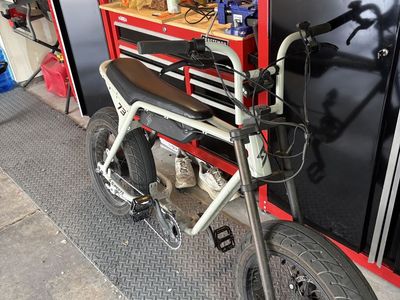 SUPER73 ZX Electric Fat Tire Motorized Bicycle - Grey / White