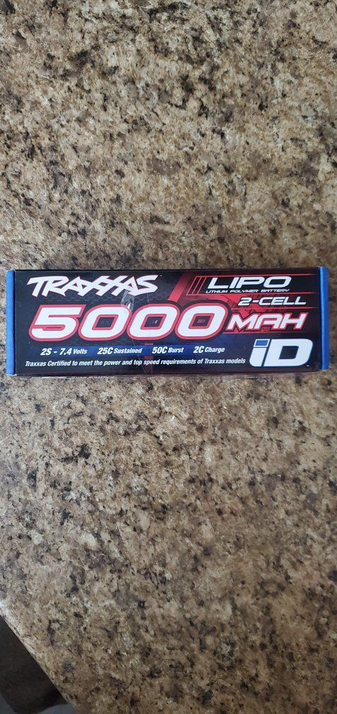 Traxxas LiPO 5000mAh 2-Cell 7.4V iD Battery Pack (Part 2842X)