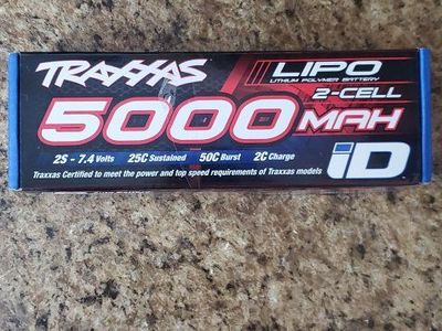 Traxxas LiPO 5000mAh 2-Cell 7.4V iD Battery Pack (Part 2842X)