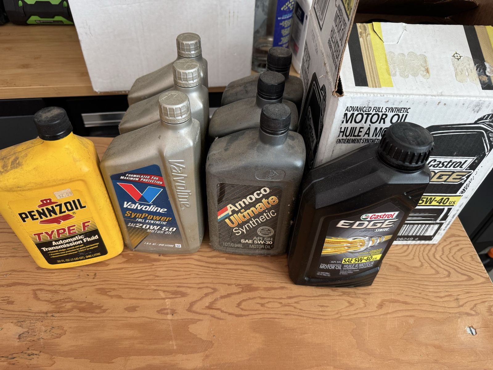 11 qts of Motor oil