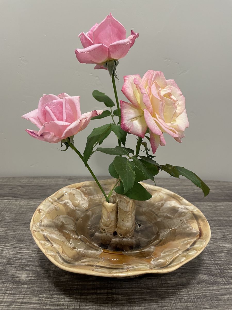 Handcrafted Triple Bud Vase
