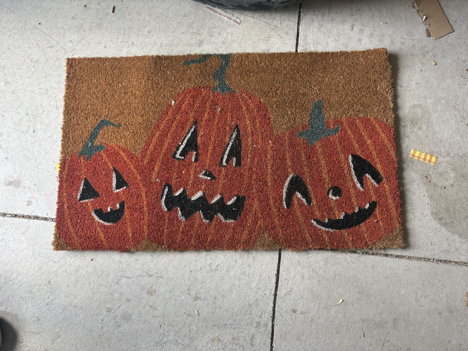 Cute Halloween door mat