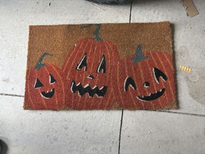 Cute Halloween door mat