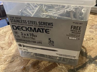 5LBs stainless steel 3” deck screws