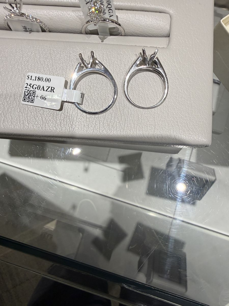 Engagement ring without center stone