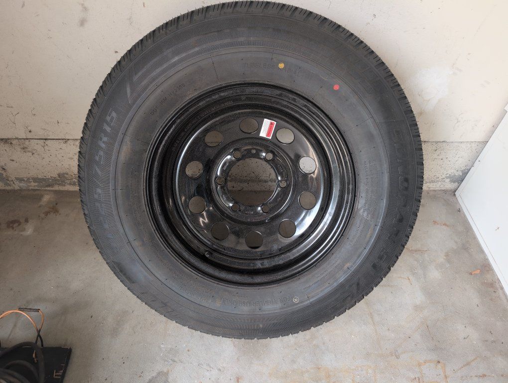 Goodyear Spare Tire on Rim T225/75R15 - Never Used, Excellent Condition