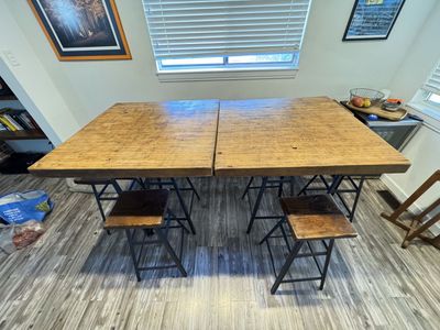 Rustic Dining Room Set with Bench