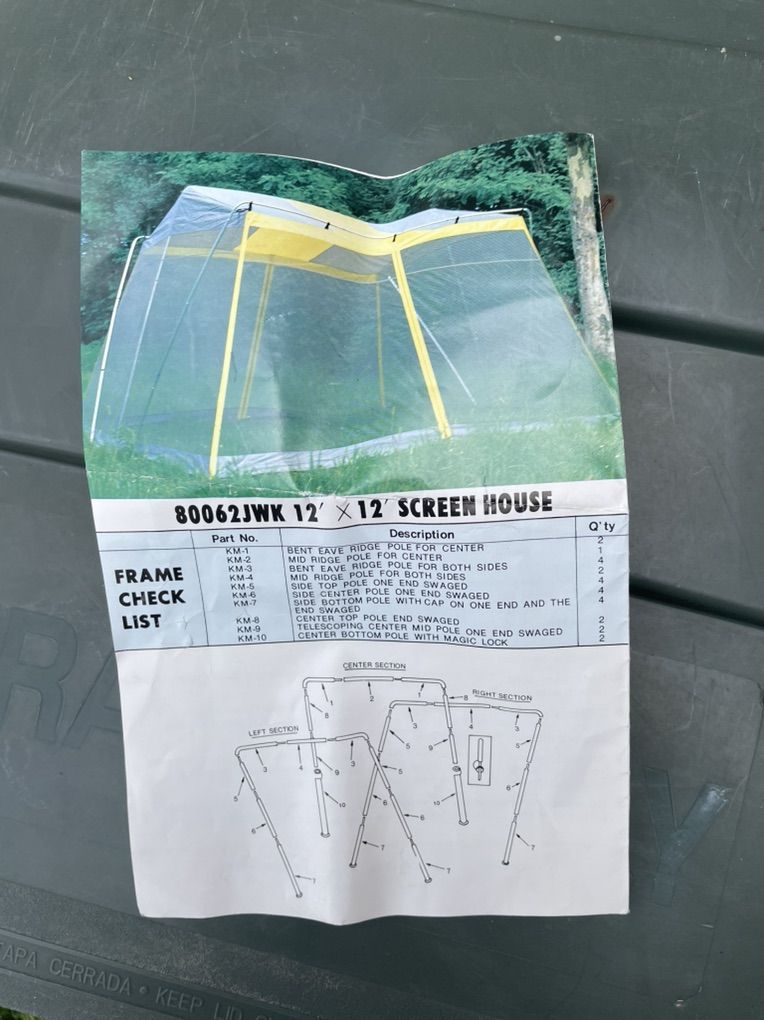Screened In Tent