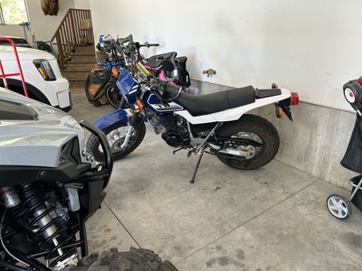 Yamaha TW200 Dual Sport Motorcycle - Blue & White, 624 Original Miles
