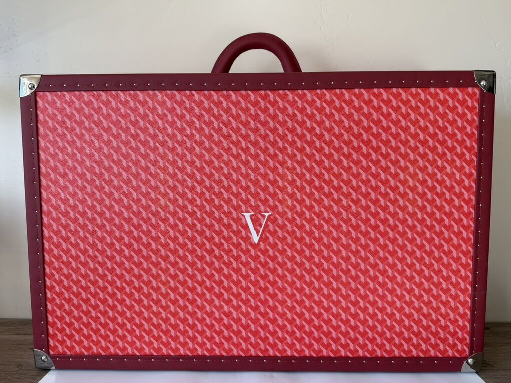 Vivant Style Suitcase Luggage Red Heavy Duty