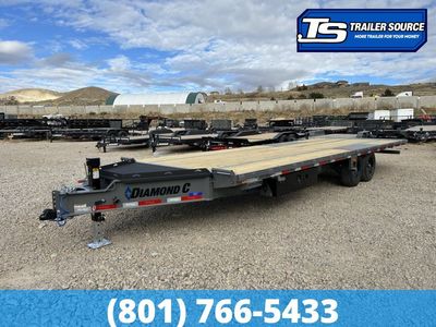 8.5x26 Diamond C DET 207 Deckover Tilt Trailer - 15.5K GVWR -