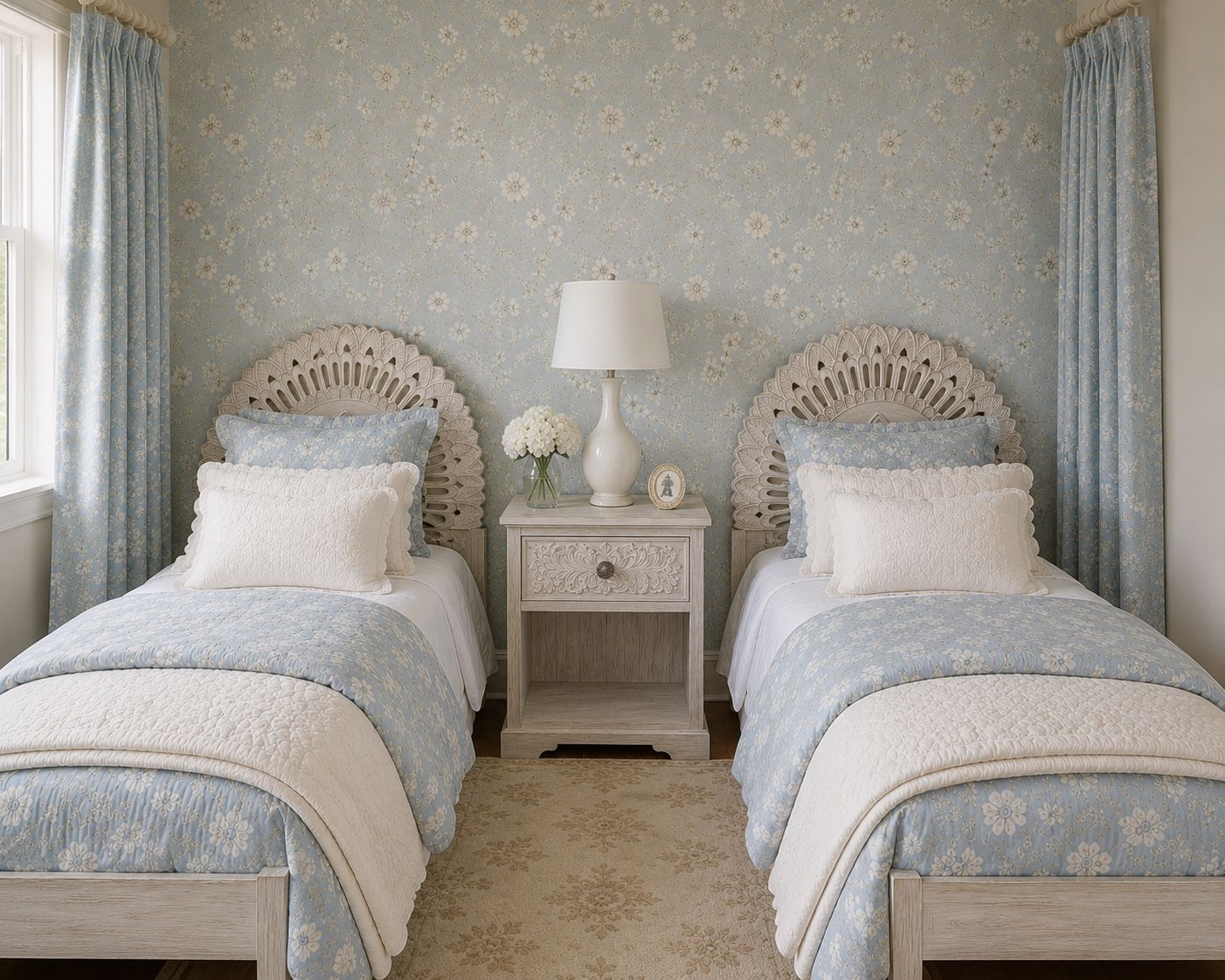 Pottery Barn Kids + Ashley Paxberry Twin Bedroom Set (2 Beds + Matching Furniture)