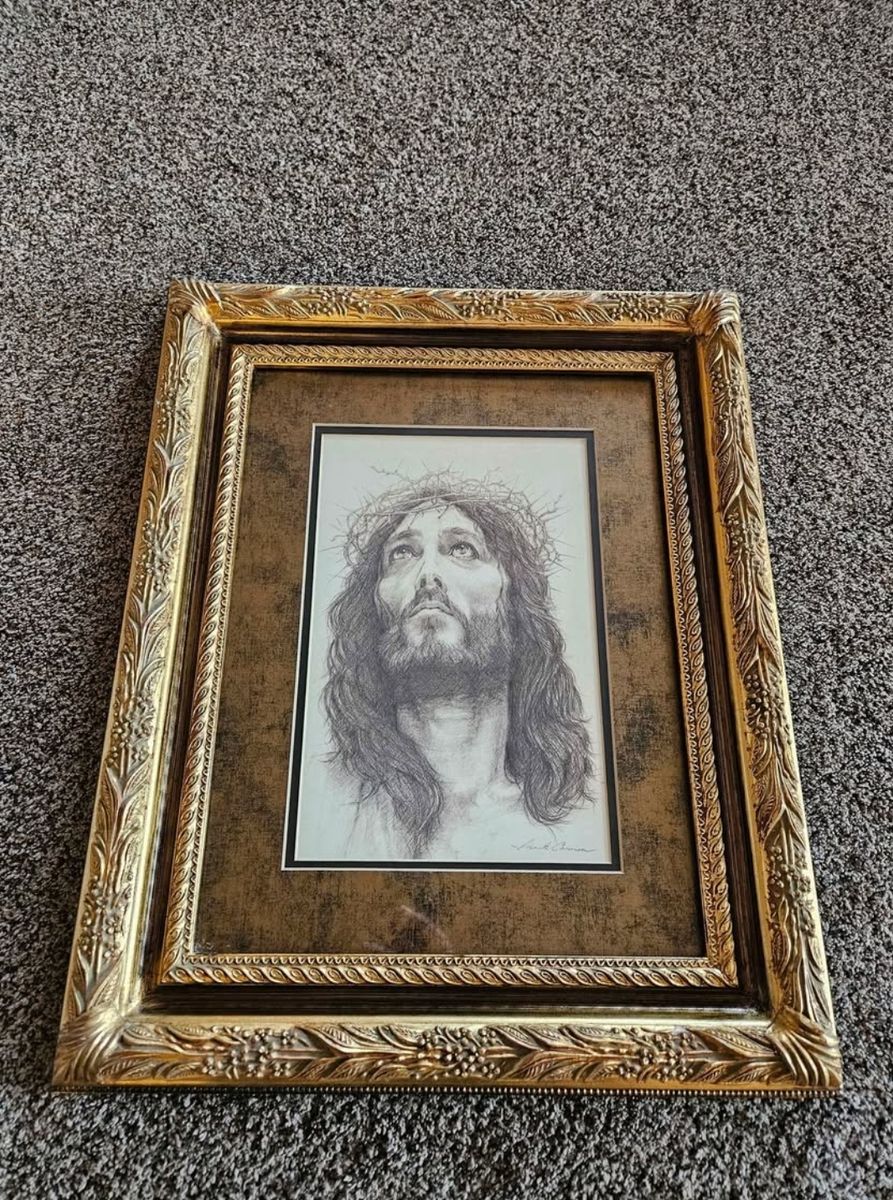 Rare Jesus Christ Crown Of Thorns art MARK CANNON