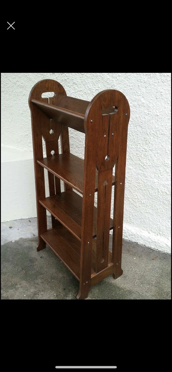 Antique Stickley Era Arts &Crafts magazine stand