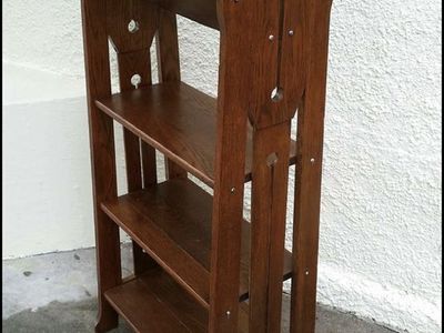 Antique Stickley Era Arts &Crafts magazine stand